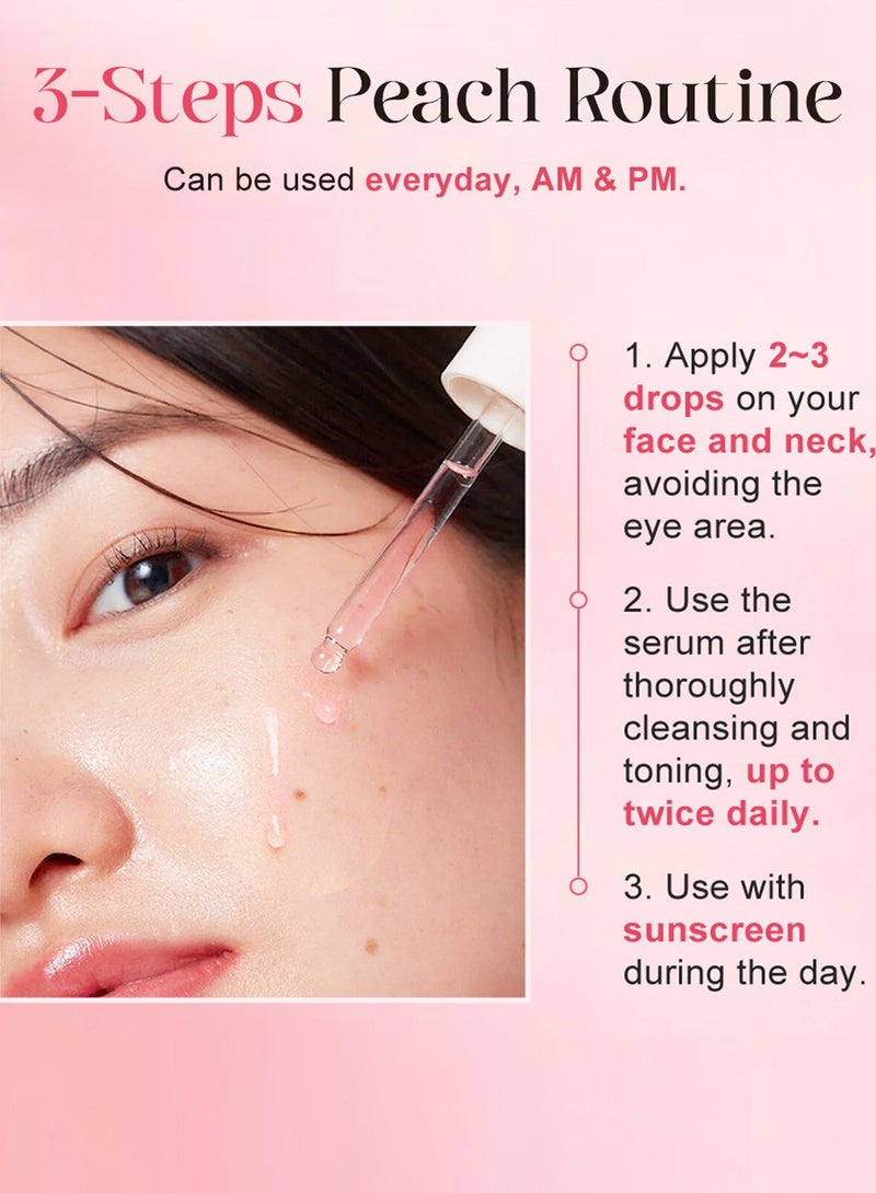 KOEC Peach 70 Niacinamide Serum 30ml, Brightening Hydrating Face Serum,Glow Booster Serum for Uneven and Dull Skin Tone,Daily Clean Beauty - Image 5