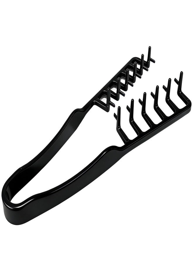 OLLBIT Texture Comb,Textured Styling Comb,Volumizing Wide Tooth Hair Styling Comb for Men Women (Black) - Image 1