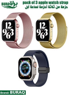 Apple Watch Band Strap For Apple Watch Ultra 2/Ultra 49mm, Series 10 46mm, 9/8/7 45mm, SE2/SE/6/5/4 44mm, 3/2/1 42mm