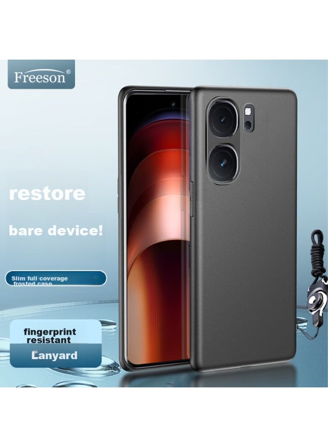 Freeson Phone Case For Vivo Iqoo Neo9/pro/neo9s Pro/+ Slim Full Protection Shockproof Frosted Soft Shell Black - Image 1