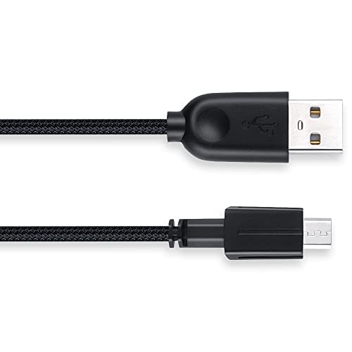 HUYUN 6.2ft USB Charge Cable & USB Micro Wire Data line Cord/Charging Cable Compatible for Alienware Wired/Wireless Gaming Mouse AW610M 610m Mouse mice (Black) - Image 3