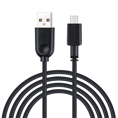 HUYUN 6.2ft USB Charge Cable & USB Micro Wire Data line Cord/Charging Cable Compatible for Alienware Wired/Wireless Gaming Mouse AW610M 610m Mouse mice (Black) - Image 1