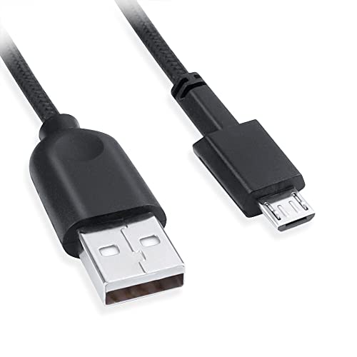 HUYUN 6.2ft USB Charge Cable & USB Micro Wire Data line Cord/Charging Cable Compatible for Alienware Wired/Wireless Gaming Mouse AW610M 610m Mouse mice (Black) - Image 4