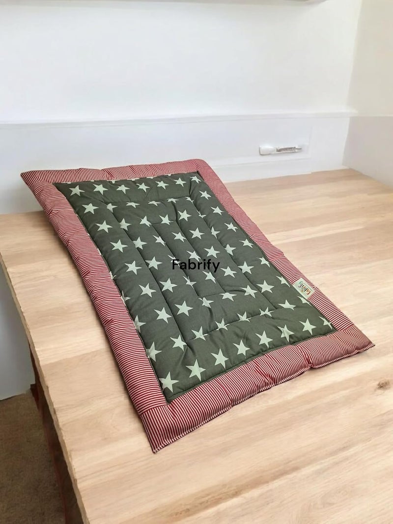 Fabrify Newborn Baby Godadi Baby Bed Mattress Rajai Godari Quilt 80x58 CM Multi1 - Image 4