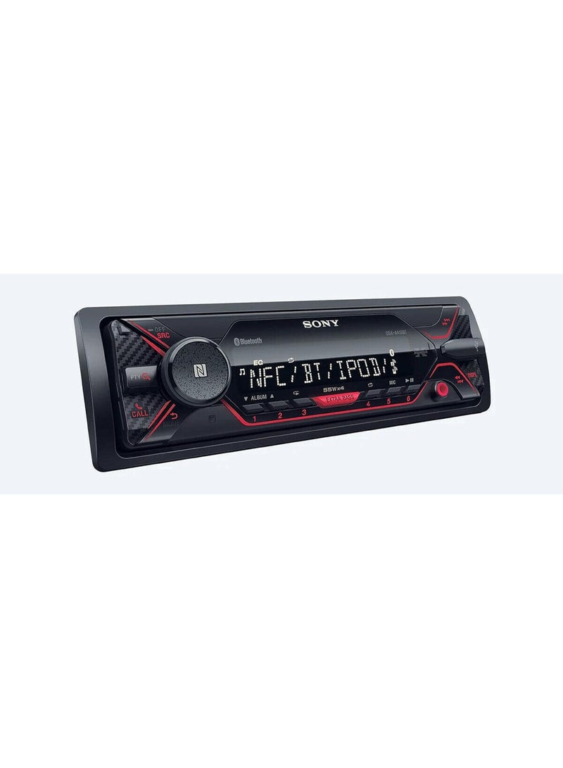 Sony DSX-A410BT Single Din Bluetooth Front USB AUX Car Stereo Digital Media Receiver Bundled with Earbuds (No CD Player) - Image 2