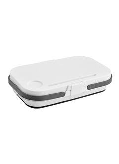 LAWAZIM Picnic Foldable Storage Box- Lightweight Waterproof Plastic Basket with Handles Dual-Purpose Lid and Built-in Mini Table -for Outdoor Storage Camping Gear Travel Family Outings and Beach Trips  - Image 3