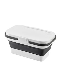 LAWAZIM Picnic Foldable Storage Box- Lightweight Waterproof Plastic Basket with Handles Dual-Purpose Lid and Built-in Mini Table -for Outdoor Storage Camping Gear Travel Family Outings and Beach Trips  - Image 1