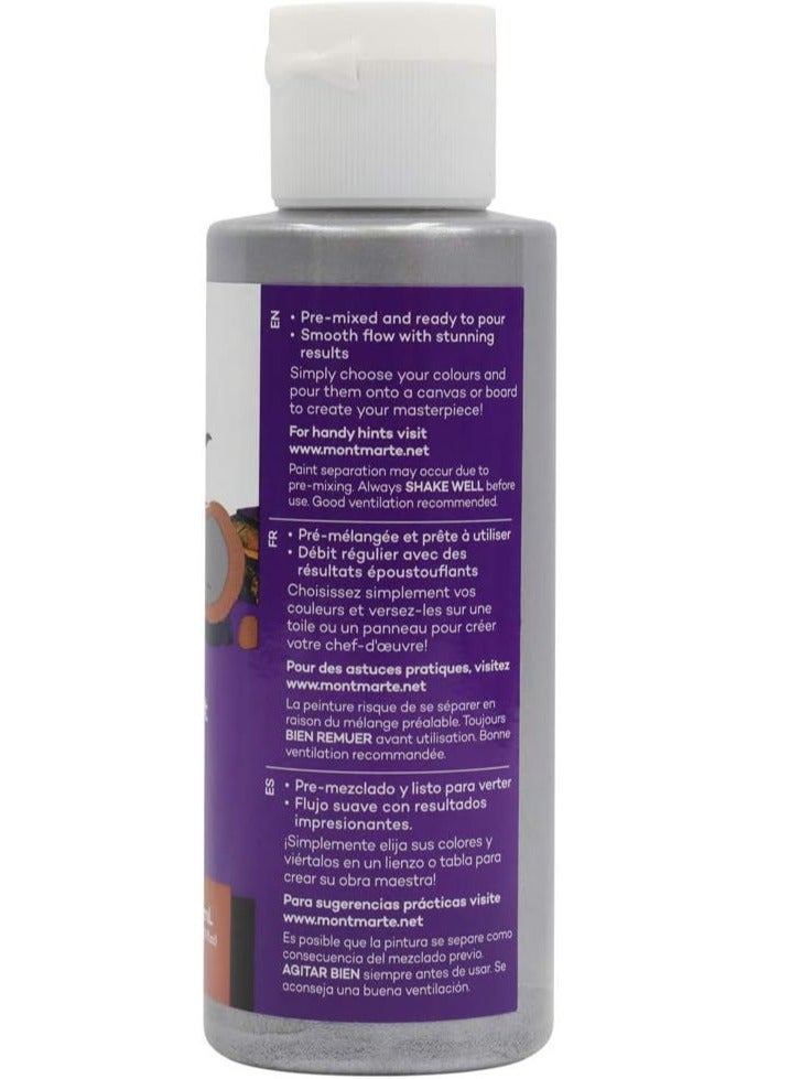 Mont Marte Pouring Acrylic Silver 120 ml - Image 3