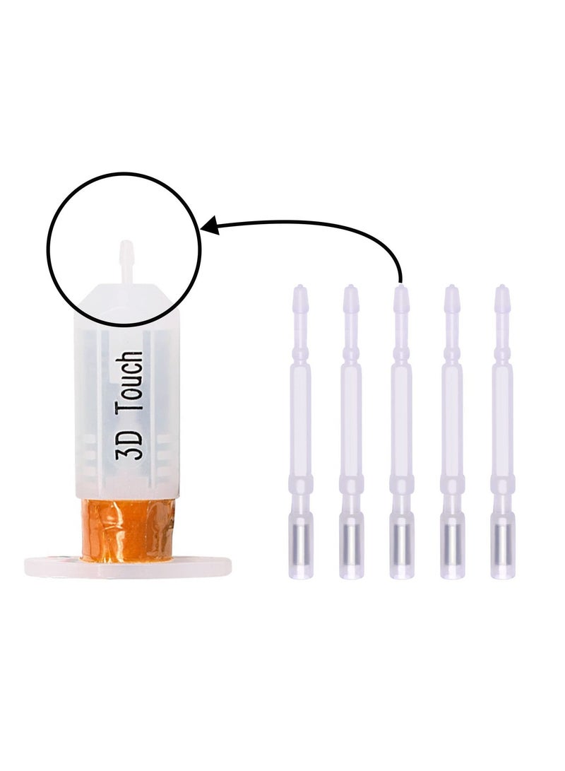 Excefore 3D Touch Probe Pin Replacement, 5 Pcs Smart Automatic Bed Leveling Touch Probe Pin Replacement, Auto Bed Leveling Sensor Probe Tips Replacement Probe, for Bltouch, 3D Touch - Image 5