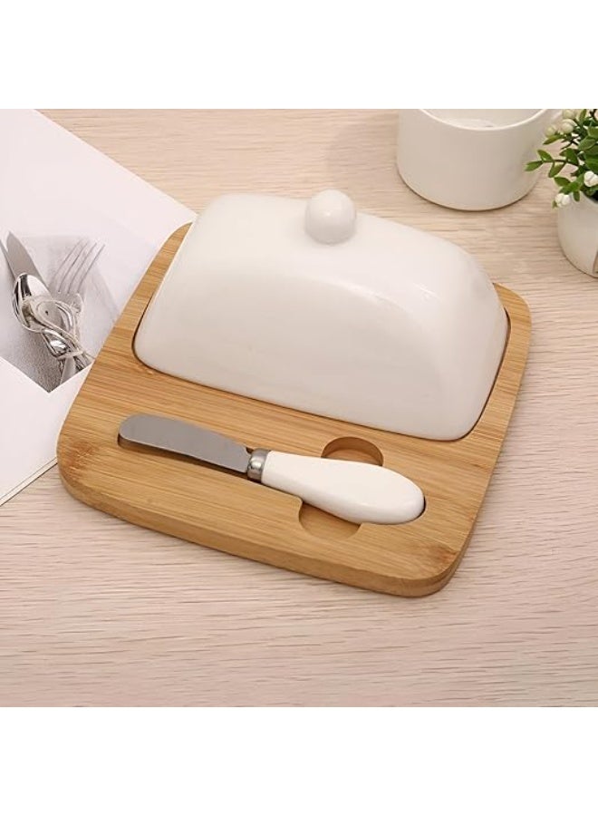 علبة حفظ الزبدة بغطاء محكم وتصميم عصري للمطبخ - Image 4