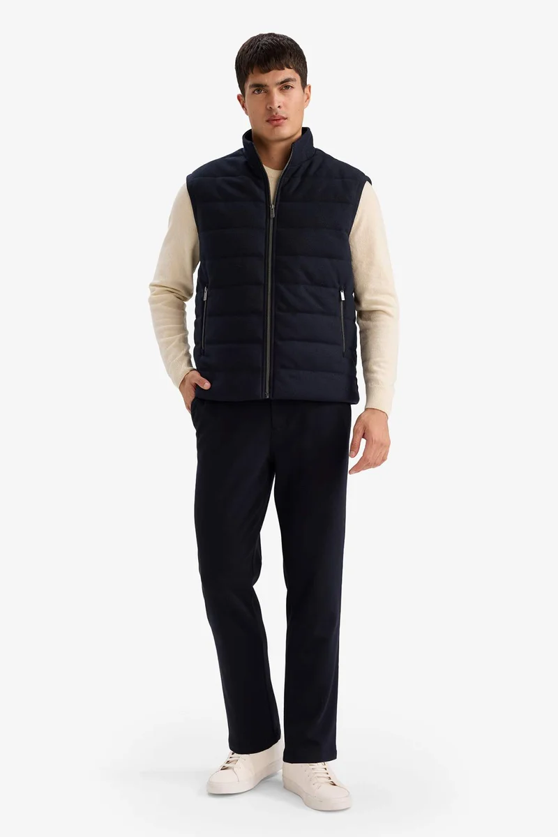 DeFacto Slim Fit High Neck Lined Vest