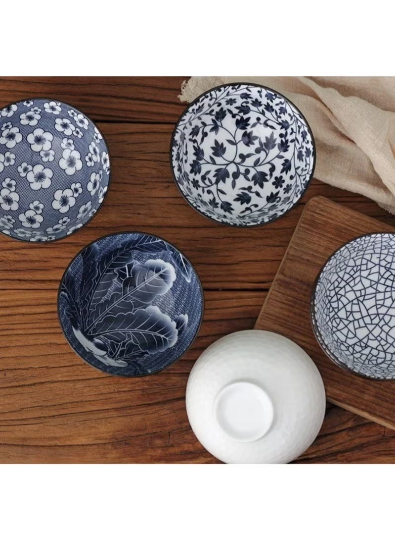 طقم بولات بورسلين 6 قطع, مقاس 10 سم - بولات بورسلين مزخرفة - بولات شوربة - بوله بورسلين 10 سم - Image 3