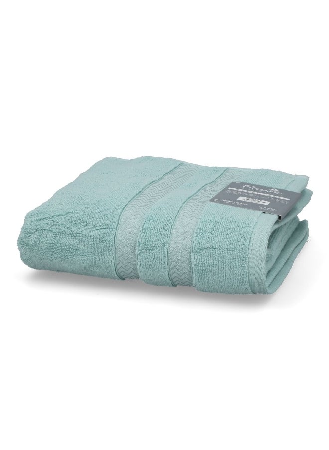 REVE Lucaluca Luxurious Cotton Highly Absorbent Hand Towel Aqua 50 x 100 cm  - Image 2