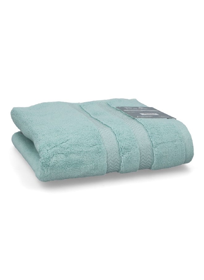 REVE Lucaluca Luxurious Cotton Highly Absorbent Hand Towel Aqua 50 x 100 cm  - Image 3