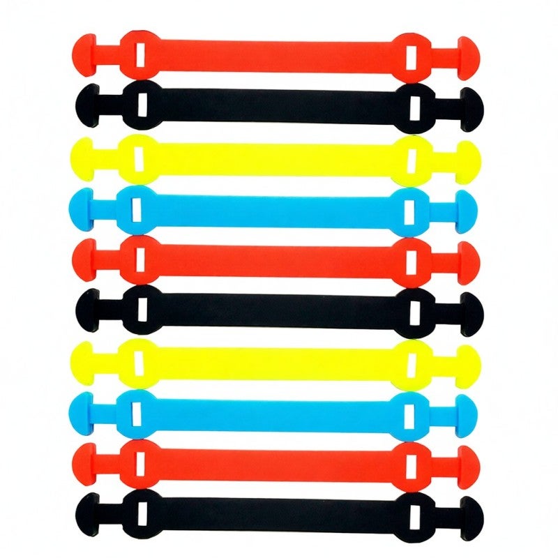 POWERTI Silicone Damper: 10 Random Color Soft Silicone Pieces - Vibration Reduction Elbow Protection Tennis Accessory for Tennis Players Injury Prevention - Image 4