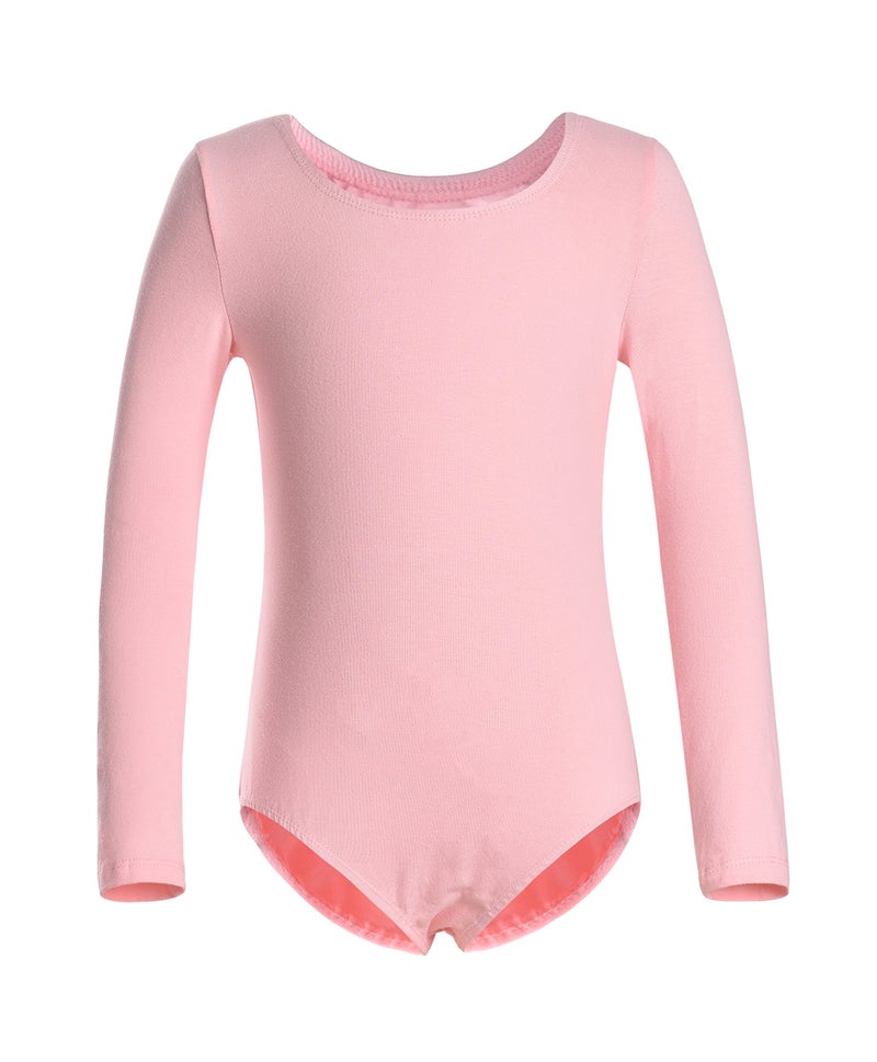 DANSHOW Girls' Team Basic Long Sleeve Leotard for Toddler Gymnastics Dance Ballet(2KD3028-S-08) - Image 1
