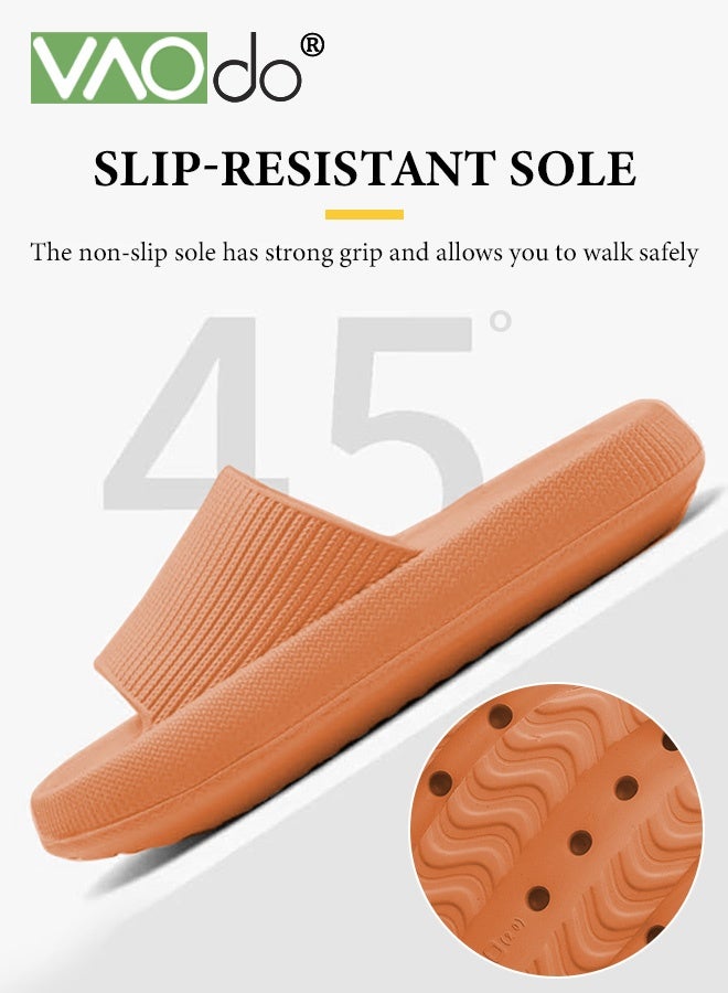 فاو دو شبشب منزلي نسائي غير قابل للانزلاق للحمام سهل الارتداء بجزء سفلي سميك وجزء سفلي ناعم للحمام - Image 4