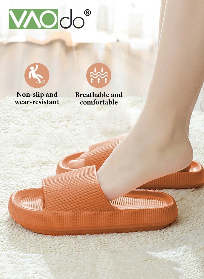 فاو دو شبشب منزلي نسائي غير قابل للانزلاق للحمام سهل الارتداء بجزء سفلي سميك وجزء سفلي ناعم للحمام - Image 2