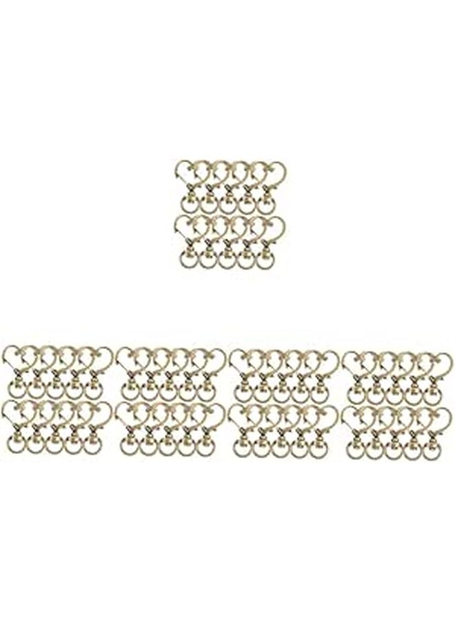 50 Pieces Heart Keychains with Lobster Clasps Lightweight Snap Clips for Crafts and Personalization - Image 1