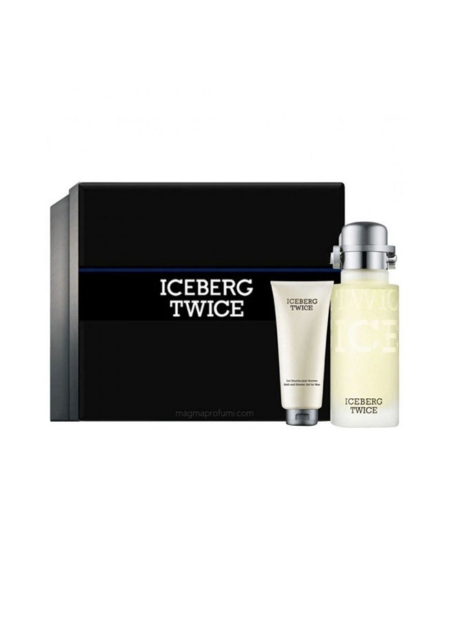 مجموعة عطر Iceberg Twice Men سعة 125 مل + 100 مل