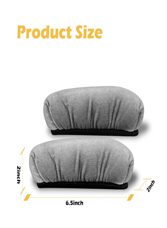 Elfzone Pads for Crutches - 2PCS Crutch Pads for crutches underarm，Armpits Universal Medical Padding for Crutches for Adults, Washable Padded Covers with Thick Soft Memory Foam (Gray) - Image 2