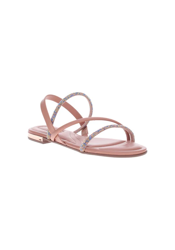 Beira Rio Beira Rio Ladies Flat Sandals Blue | Made In Brazil