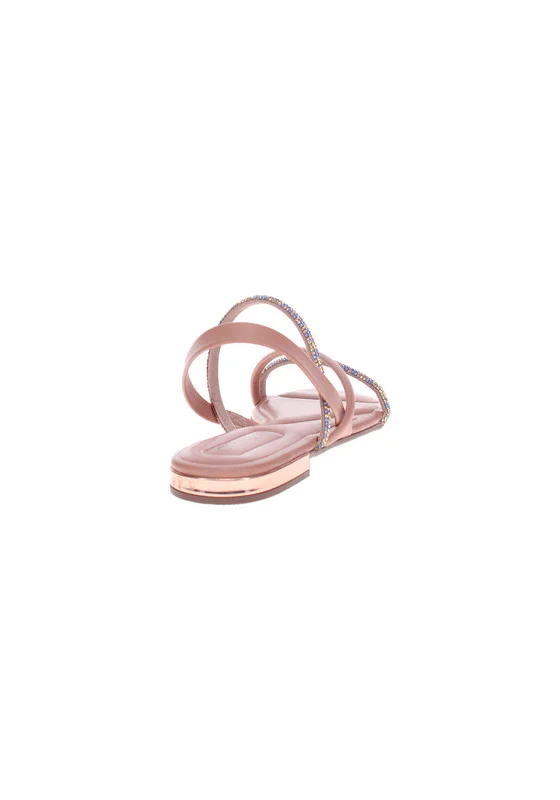 بيرا ريو Beira Rio Ladies Flat Sandals Blue | Made In Brazil