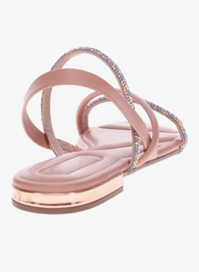 Beira Rio  Beira Rio Ladies Flat Sandals Blue | Made In Brazil for Women | Best Price UAE