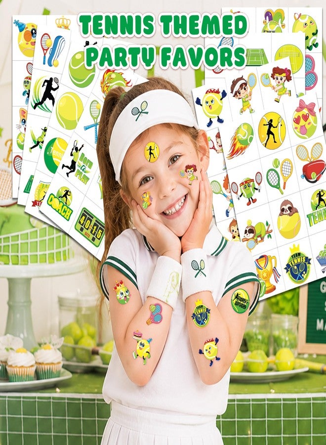 91TATTOOS 96 PCS Funny Tennis Ball Pre-Cut Temporary Tattoos for Kids - Image 2