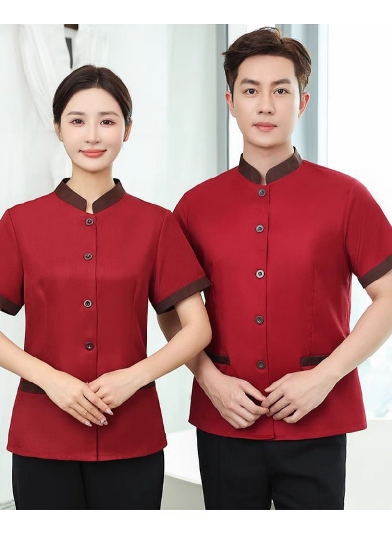 KUYING New Summer Cleaner Work Clothes 