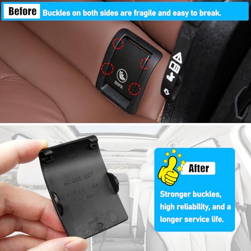 Jaronx Compatible with BMW Child Seat Anchor Cover X7 G07 20192025 ISOFIX Rear Seat Latch Anchor Cover for BMW X7 G07 52208491146 - Image 3