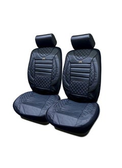 Universal Seat Cover Cushion For 5 Seater Car Front/Back Seat and Head Rest, High Quality Rexine Premium Version -11 Pcs Set (Black With Stripes) - pzsku/Z8B565A7FB43315026BB1Z/45/_/1680369209/1aec6c6a-f8aa-4a6e-85e3-ae31a411d622