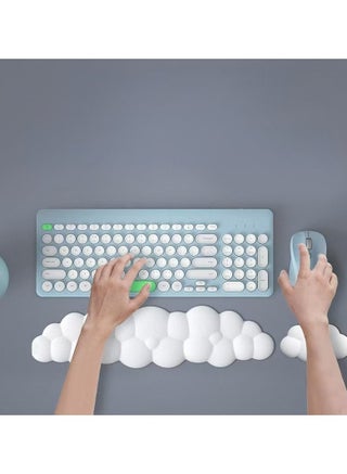 New keyboard wrist guard set cute cloud shaped wrist guard supports mouse, keyboard, computer elbow guard, armrest, mouse wrist pad, ergonomic design, comfortable typing (keyboard not included) - pzsku/Z8B566B0C06A7A438C7F7Z/45/_/1726538827/8ed627d6-a3a8-4b09-bbcc-7d4fba3d9c38