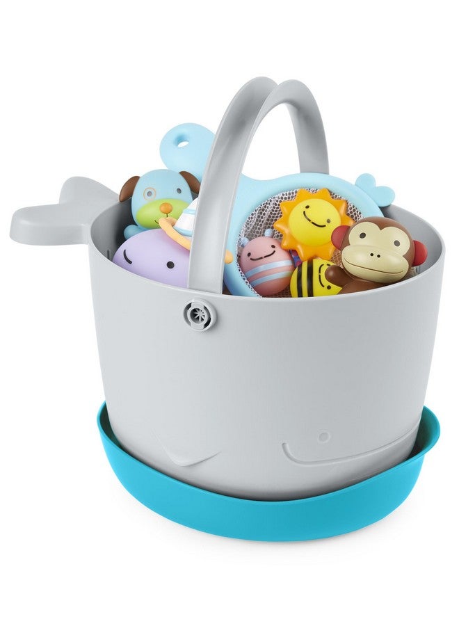 Skip Hop Bath Toy Storage, Moby Stowaway Bucket, Grey - Image 4