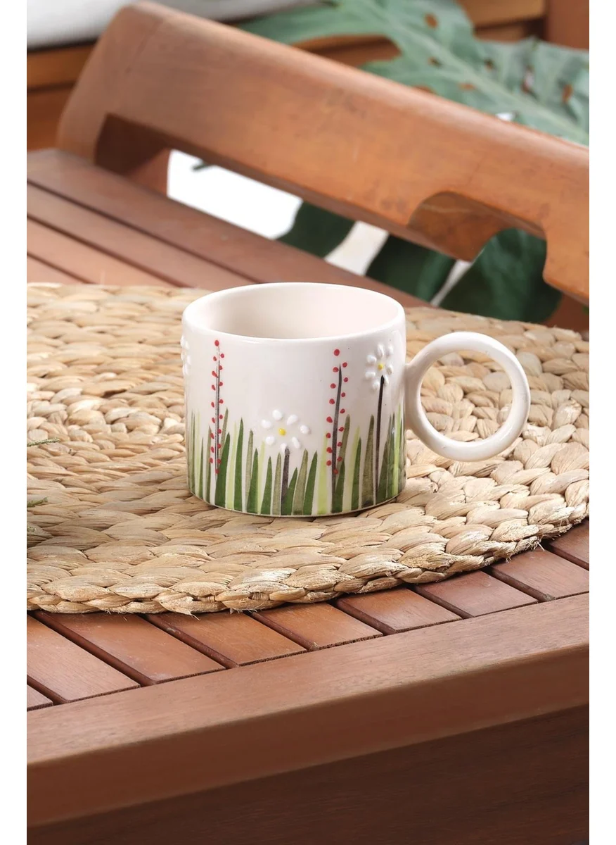 Maison Art Ivy Handmade Ceramic Mug Double Turkish Coffee Cup