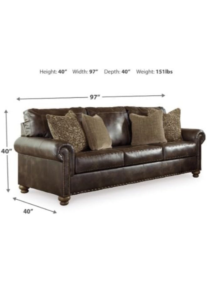 Comfynest مجموعة أرائك جلدية عصرية مكونة من 3 مقاعد من كومفينيست - Image 2