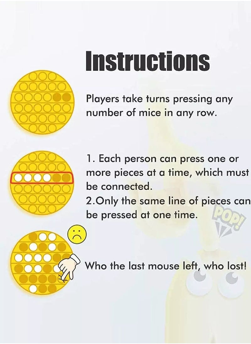 Generic 1pc Round Silicone Push Bubble Toy  - Image 3