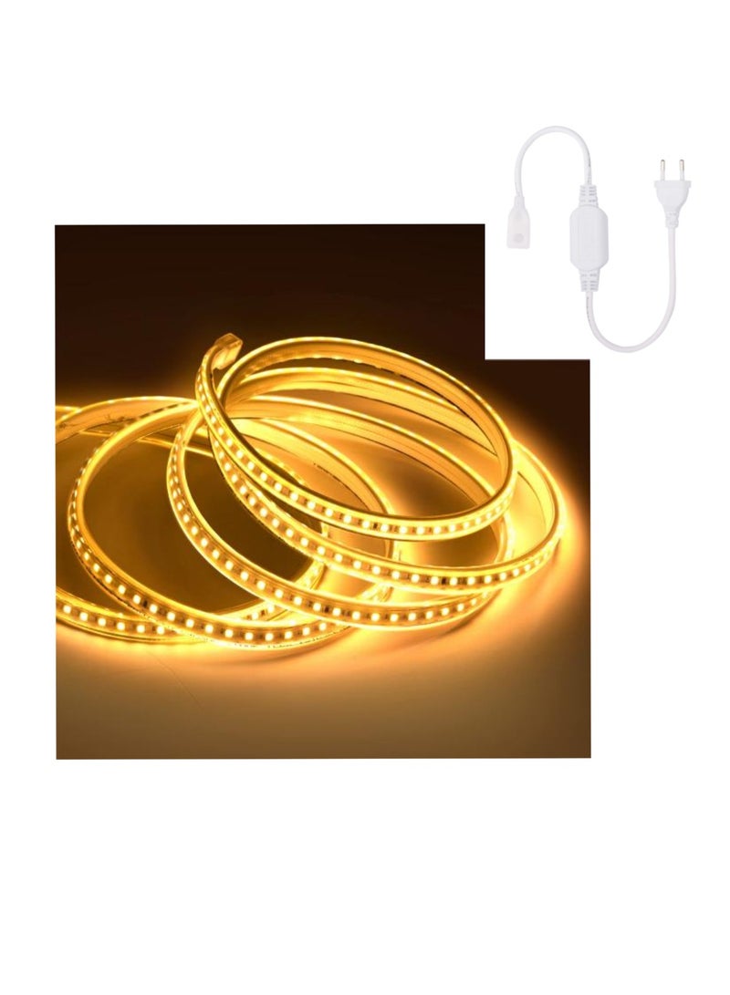 Premium Quality Led Strip Light 120 LED High Bright IP44 LED Strip Light 2835 SMD With US Plug Led Connector For Indoor Outdoor Lighting Room And Kitchen Decoration Warm White
