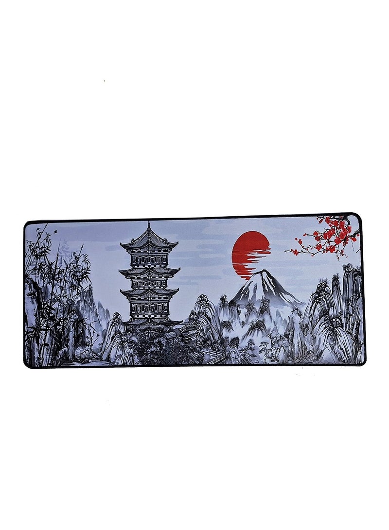 Large Japanese Cherry Blossom Mouse Pad with Non-Slip Base, 30cm x 70cm x 2mm to any workspace, whether it's for gaming, professional use, or home office. - Image 2