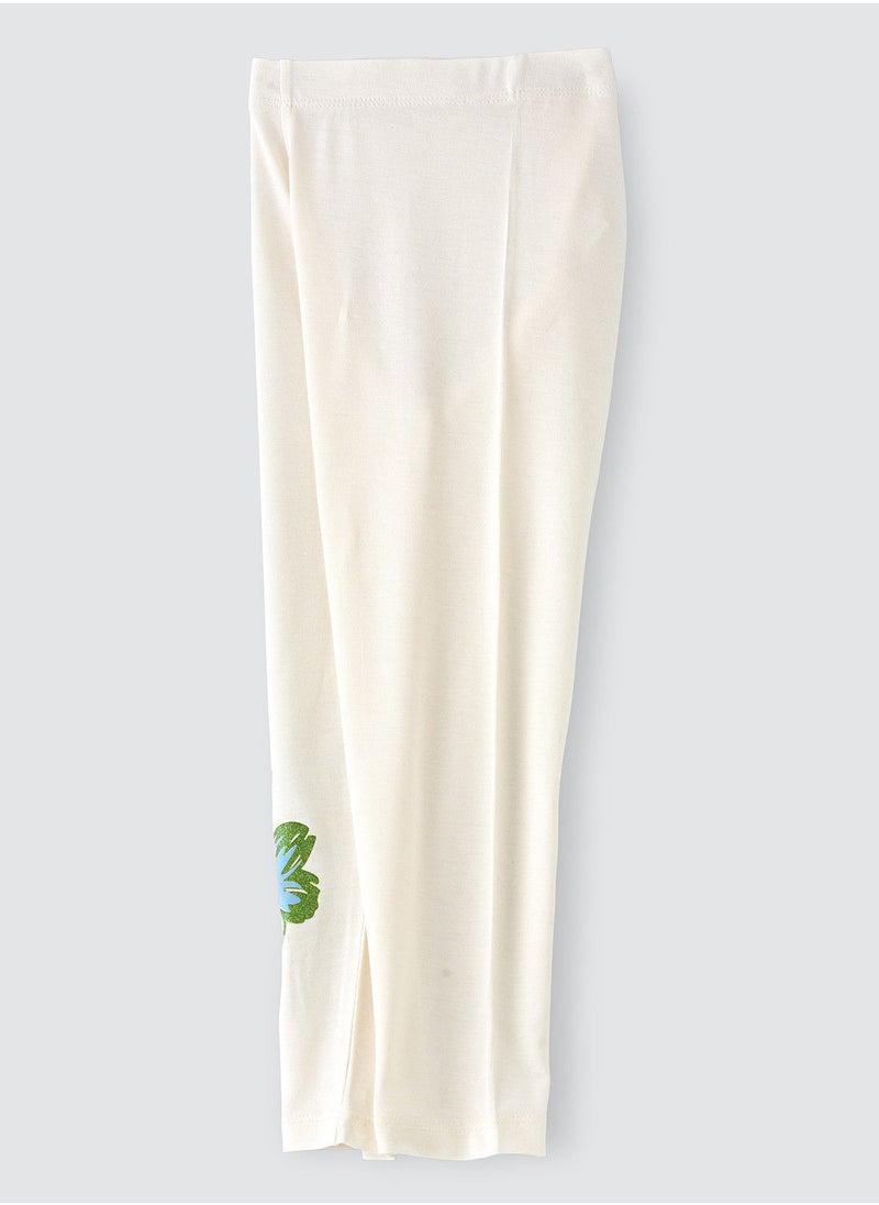 Jelliene Knit legging with print at hem  - Image 3
