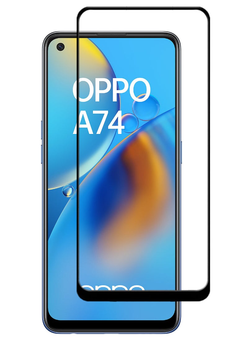 ACLIX Antistatic ESD Dustproof Premium Quality High Definition Tempered Glass Screen Protector Designed For Oppo A74 - Image 1