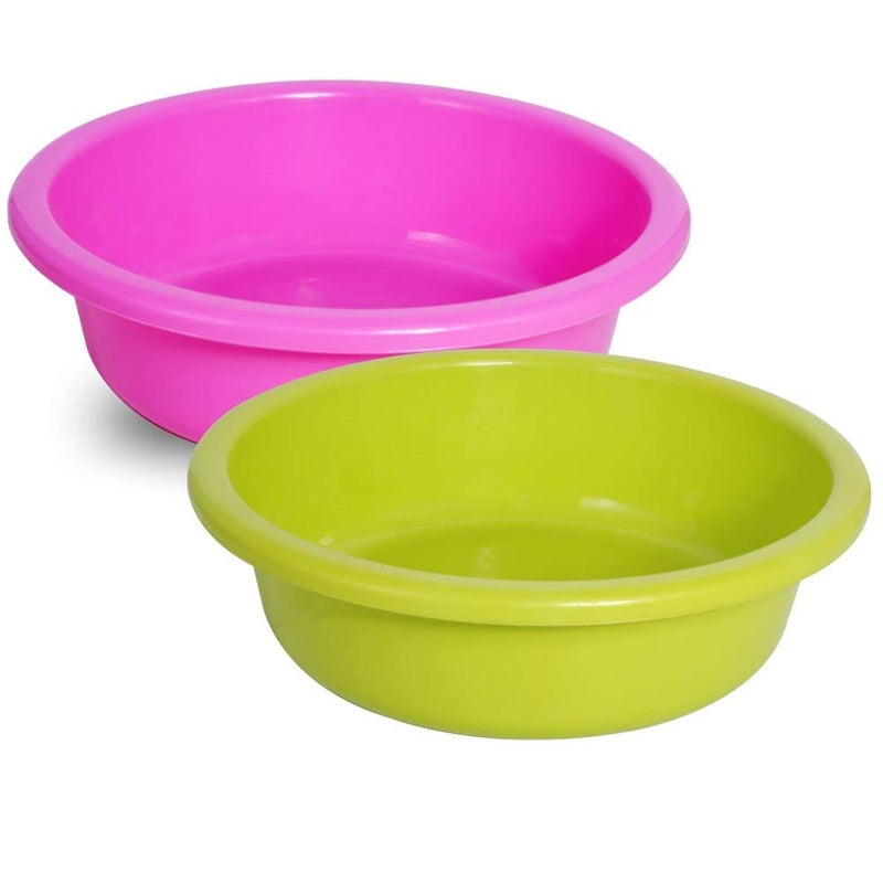 Wonder Homeware Prime Bowl 6 for Home/Kitchen, Set of 2 pc Bowl 4 LTR, Pink Green Color - Image 1