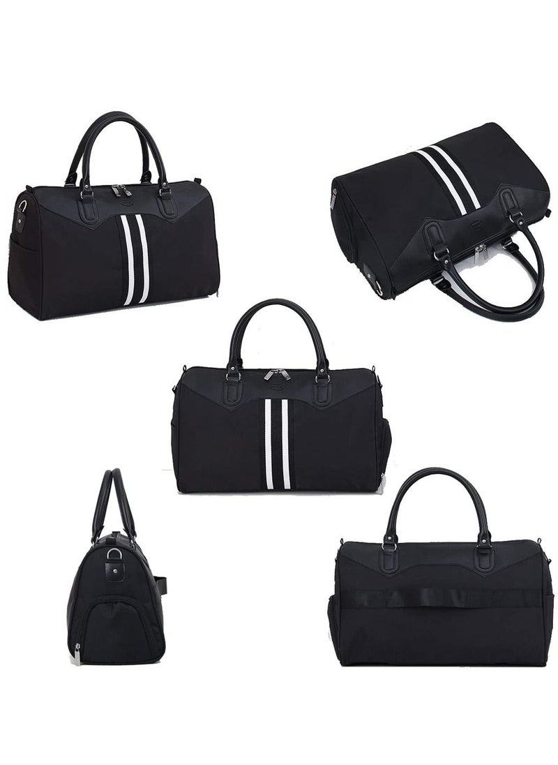 SYOSI - Travel Duffle Bag Gym Bag with Shoe Compartment and Wet Pocket Weekend Overnight Holdalls Tote Bag Hand Luggage Bag  for Women Men - Image 1