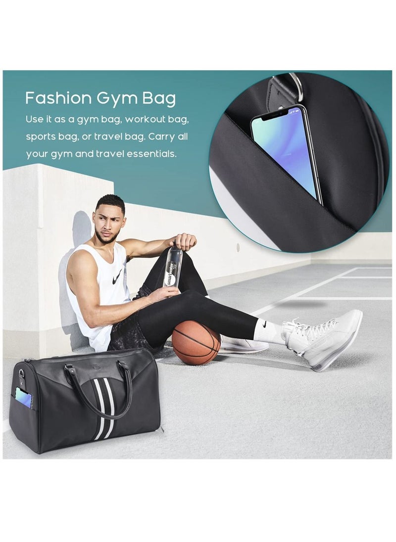 SYOSI - Travel Duffle Bag Gym Bag with Shoe Compartment and Wet Pocket Weekend Overnight Holdalls Tote Bag Hand Luggage Bag  for Women Men - Image 1