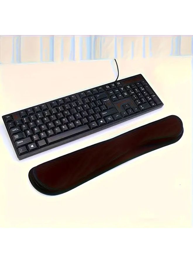 Black EVA Keyboard Wrist Rest Pad Ergonomic Support Non Slip Base Comfort For Office Computer Gaming - Image 4