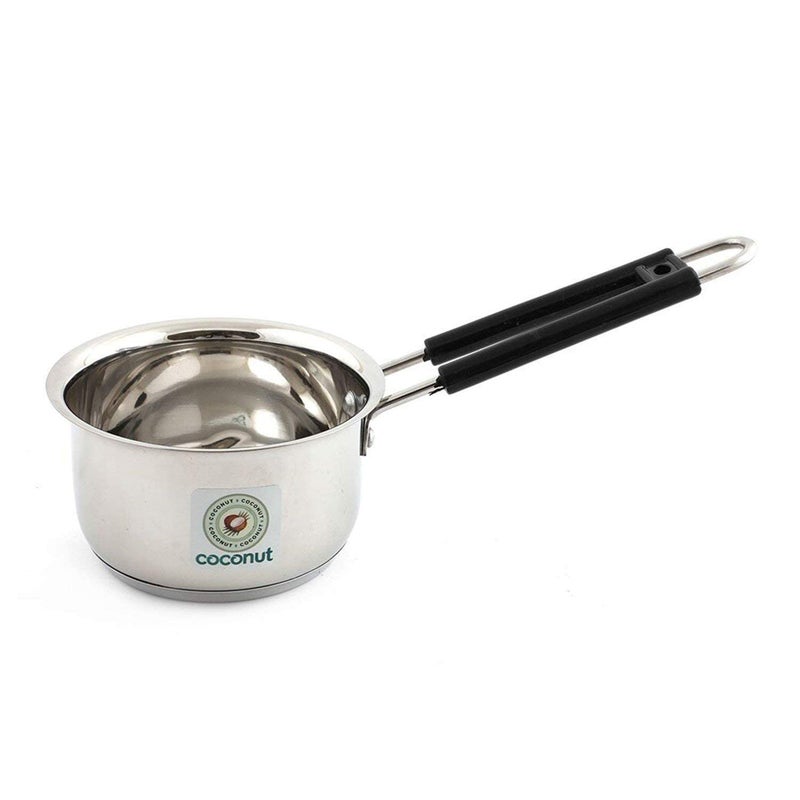 Coconut Stainless Steel - Mirror Finish Sauce Pan, Tea Pan, Milk Pan Heavy Guage | Induction and Gas Stove Friendly | Rust-Resistant Cookware | Pack of 1 | 900 ml - Image 4