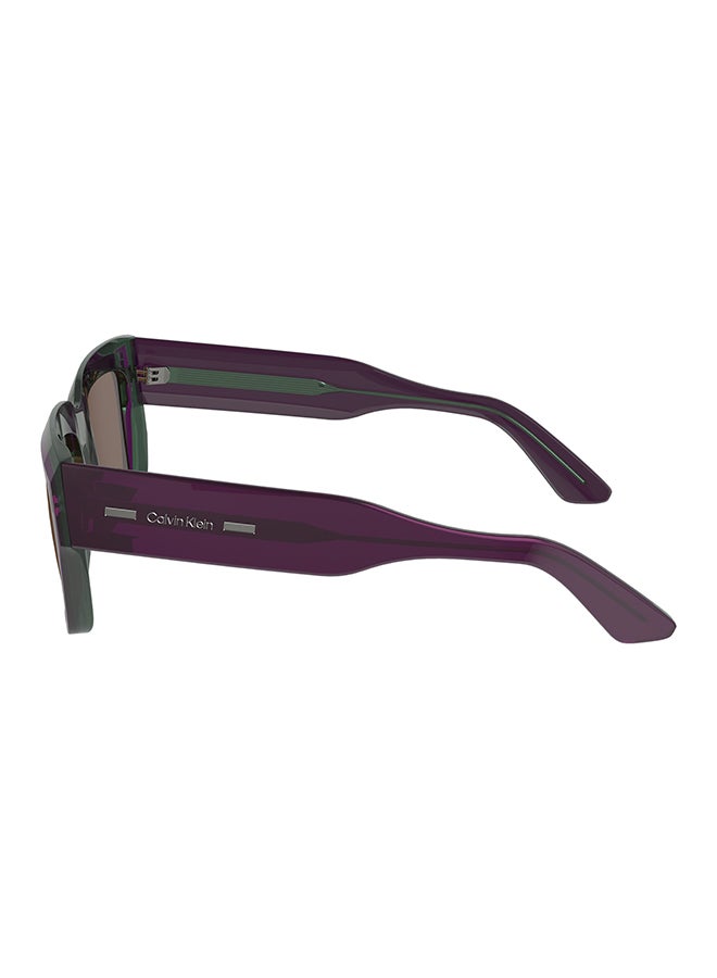 Men's UV Protection Rectangular Sunglasses - CK23538S-515-5518 - Lens Size: 55 Mm