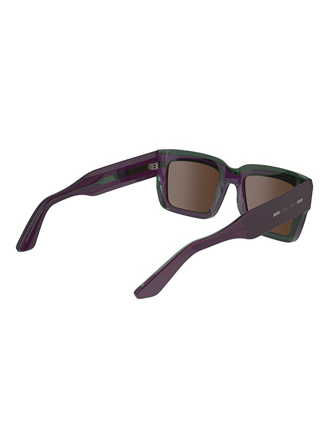 Men's UV Protection Rectangular Sunglasses - CK23538S-515-5518 - Lens Size: 55 Mm