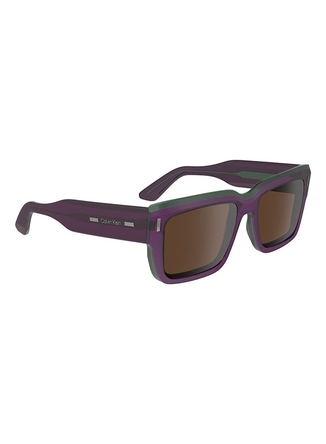 Men's UV Protection Rectangular Sunglasses - CK23538S-515-5518 - Lens Size: 55 Mm