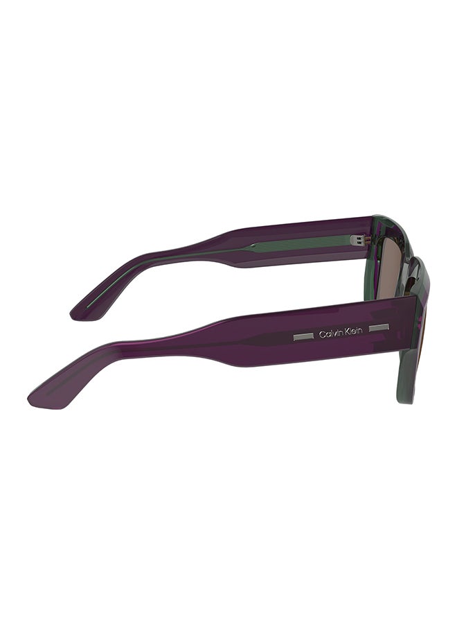Men's UV Protection Rectangular Sunglasses - CK23538S-515-5518 - Lens Size: 55 Mm